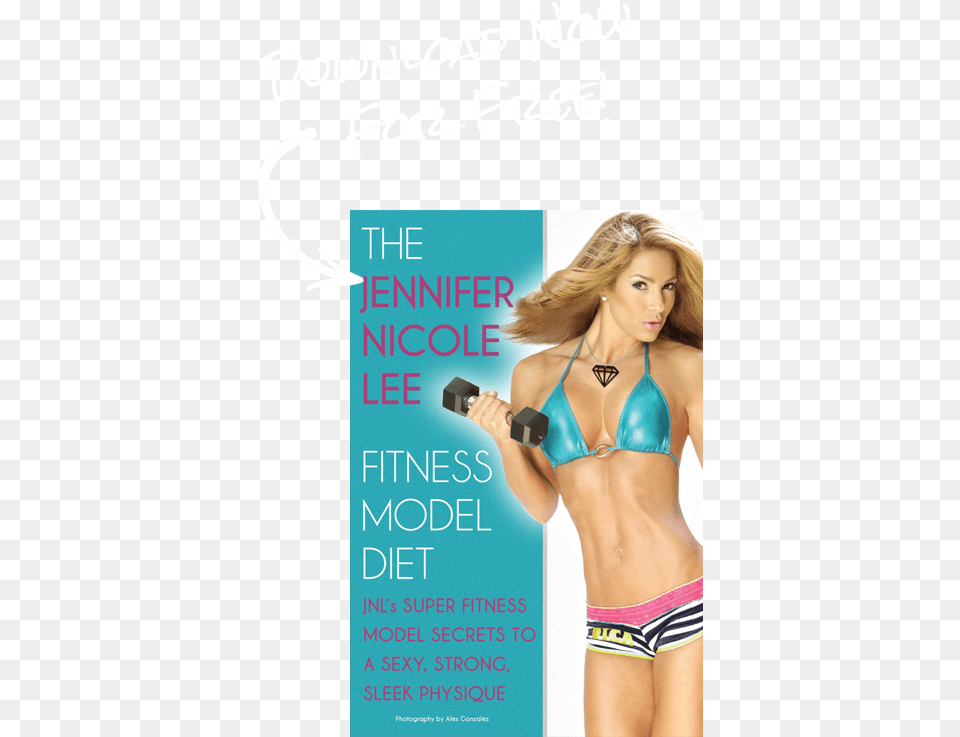 Enter To Receive A Free Fitness Model Diet Book Jennifer Nicole Lee Fitness Model Diet Jnl39s Super, Advertisement, Woman, Adult, Female Png Image