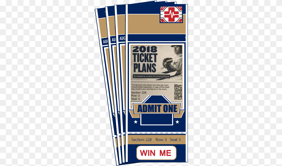 Enter To Win 4 Brewers Tickets The Aug 22nd Game Horizontal, Advertisement, Poster, Boy, Child Png