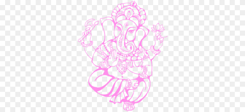 Enter With Dancers Or On An Elaborate Chariot With Happy Ganesh Chaturthi, Purple, Pattern, Person, Art Free Png Download