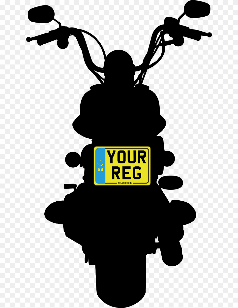 Enter Your Reg Back Of A Motorbike, License Plate, Transportation, Vehicle, Text Free Png