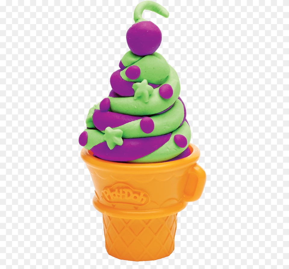 Enter Your Story Play Doh Town Ice Cream Figure With 2 Minis, Dessert, Food, Ice Cream, Birthday Cake Free Transparent Png