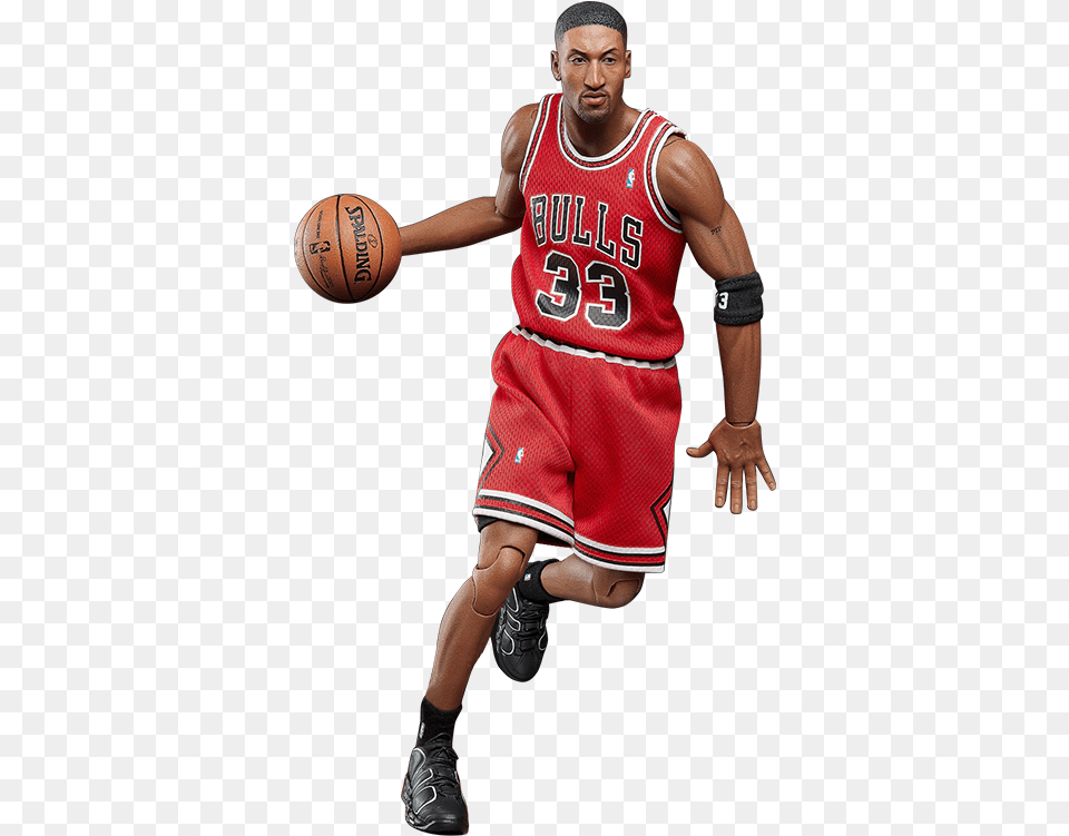 Enterbay Pippen Soldier Model 16 Doll Nba Basketball Basketball Moves, Sphere, Adult, Shoe, Person Free Png Download