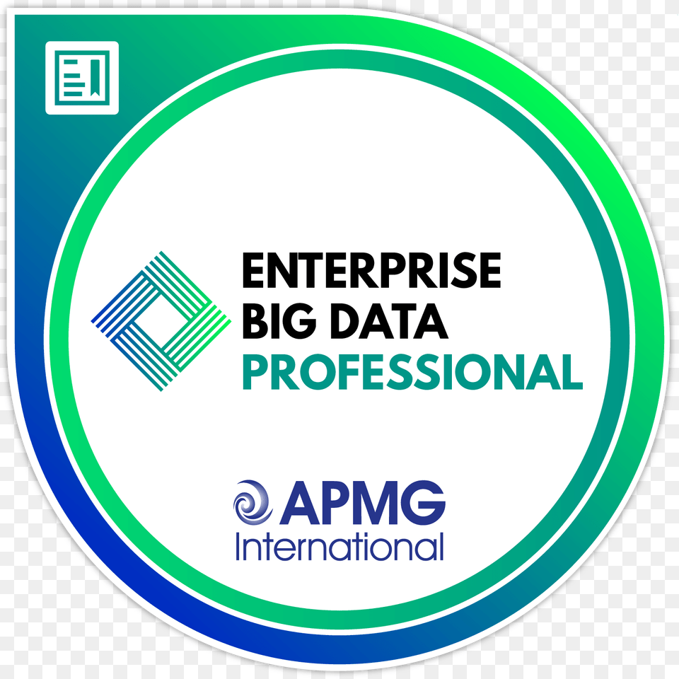 Enterprise Big Data Professional Badge Circle, Logo, Disk Free Png Download
