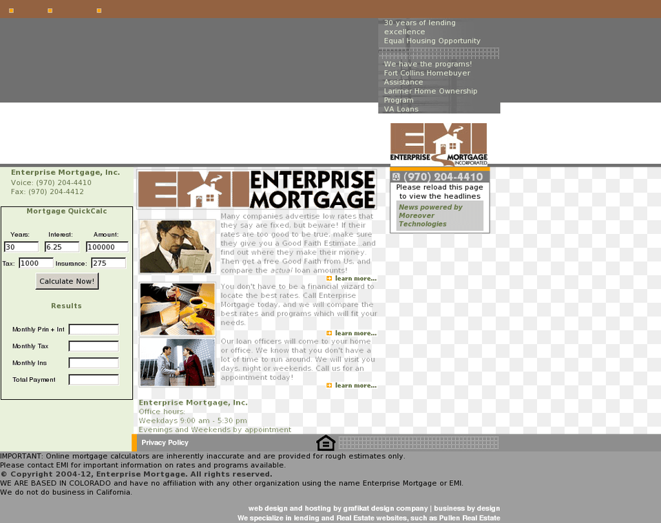 Enterprise Mortgage Competitors Revenue And Employees Web Page, Webpage, File, Advertisement, Poster Free Transparent Png