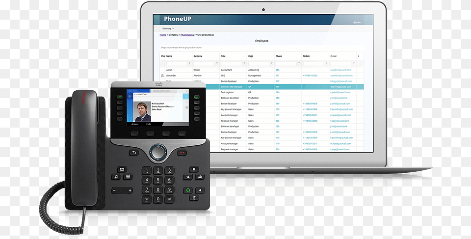Enterprise Phone Directory For Cucm Cisco Telefon 8811, Electronics, Mobile Phone, Person, Computer Hardware Free Png Download