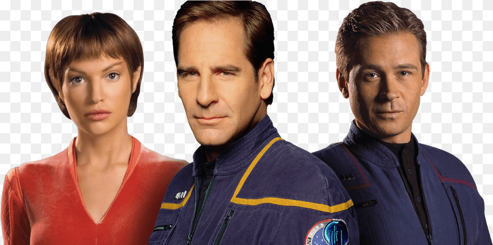 Enterprise Star Trek Enterprise Crew Transparent, Jacket, Clothing, Coat, Person Png Image
