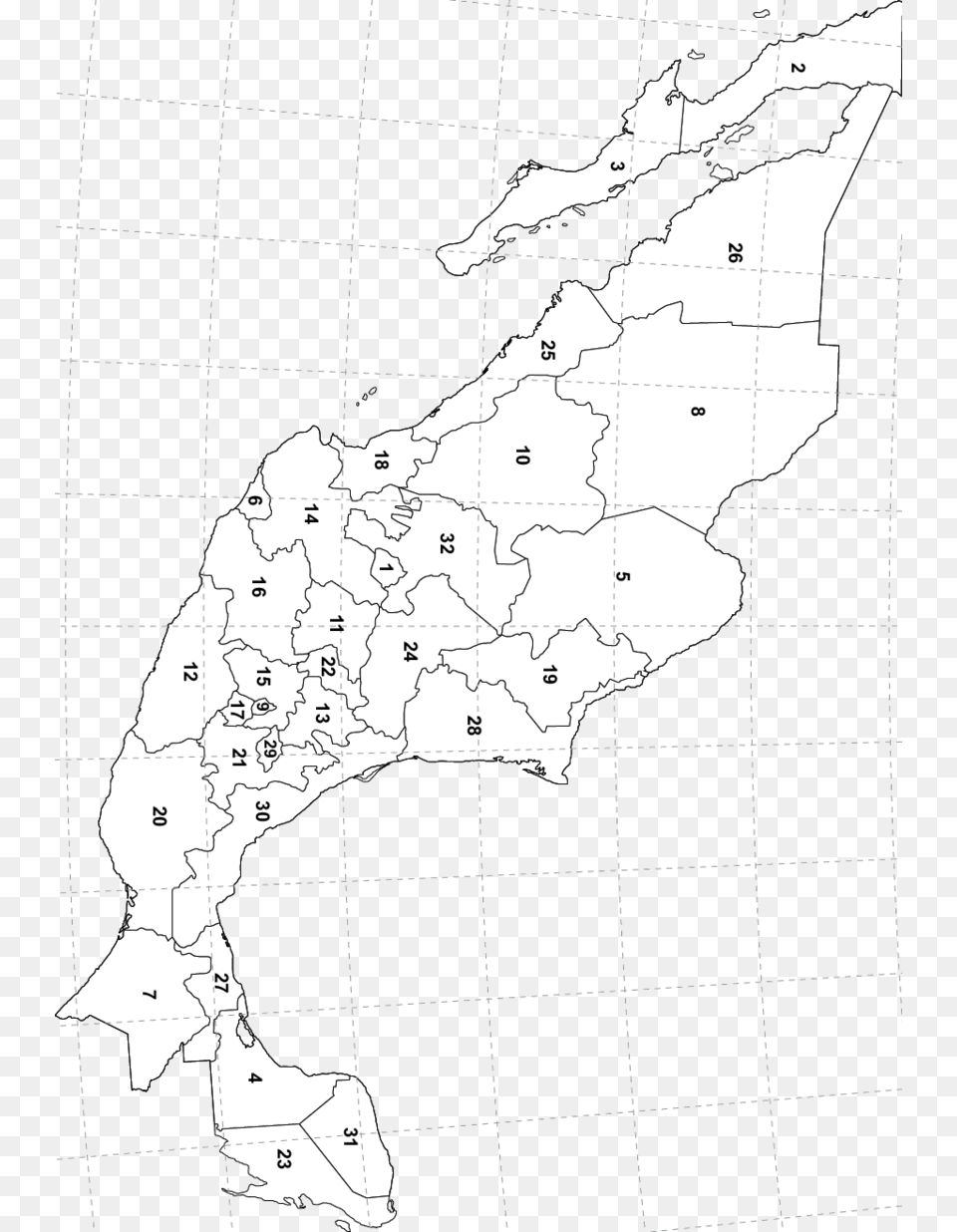 Entidad Federativa Con Numeros, Chart, Plot, Map, Atlas Png Image