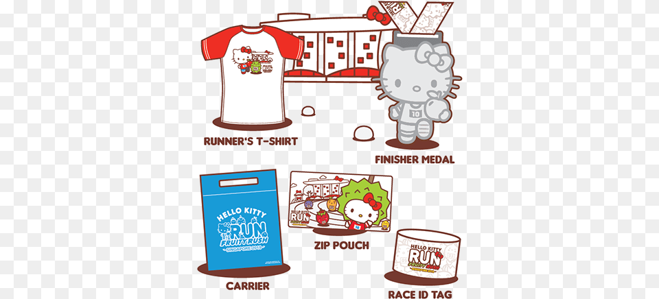 Entitlement Hello Kitty Run 2018 Shirt, Clothing, T-shirt, Mailbox, Advertisement Free Transparent Png