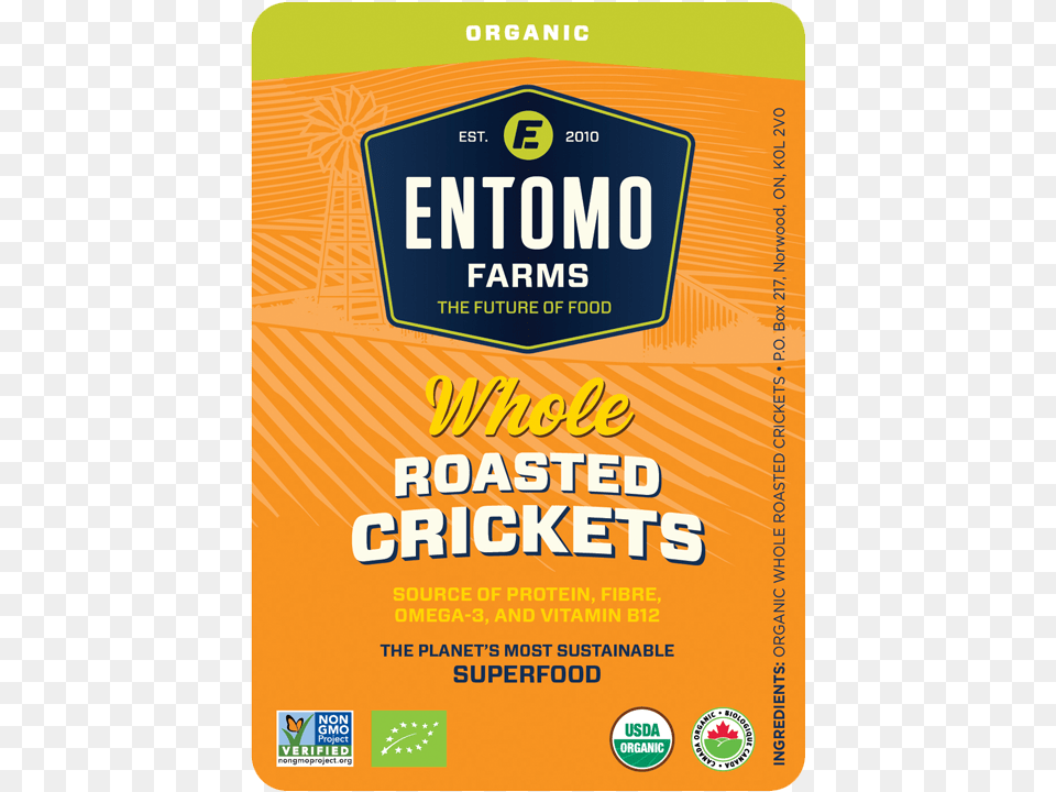 Entomo Farms The Future Of Foods Sustainable Food, Advertisement, Poster, Book, Publication Png