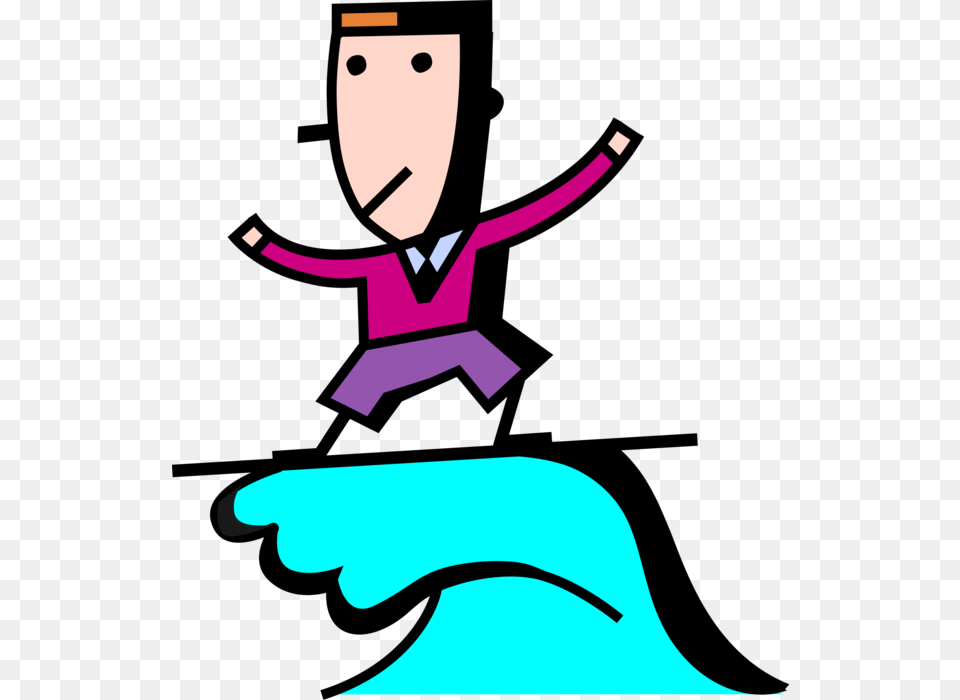 Entrepreneur Surfer Rides Ocean Wave, Animal, Fish, Sea Life, Shark Free Transparent Png