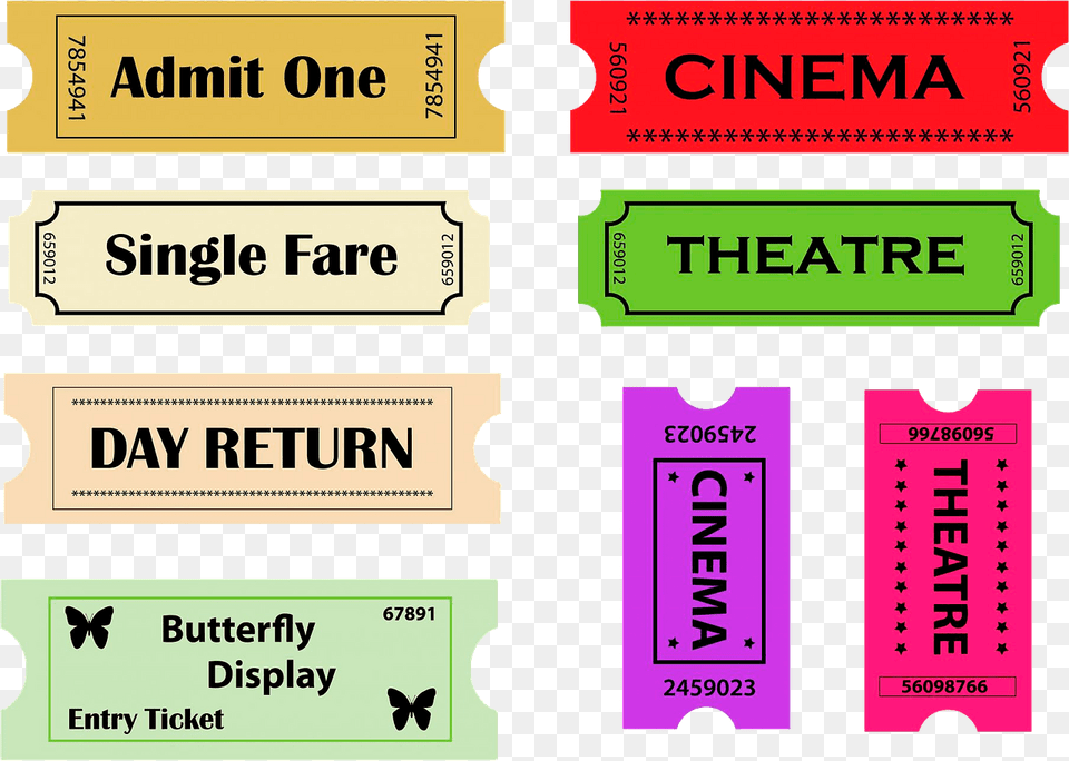 Entry Tickets Clipart, Paper, Text, Ticket Png Image
