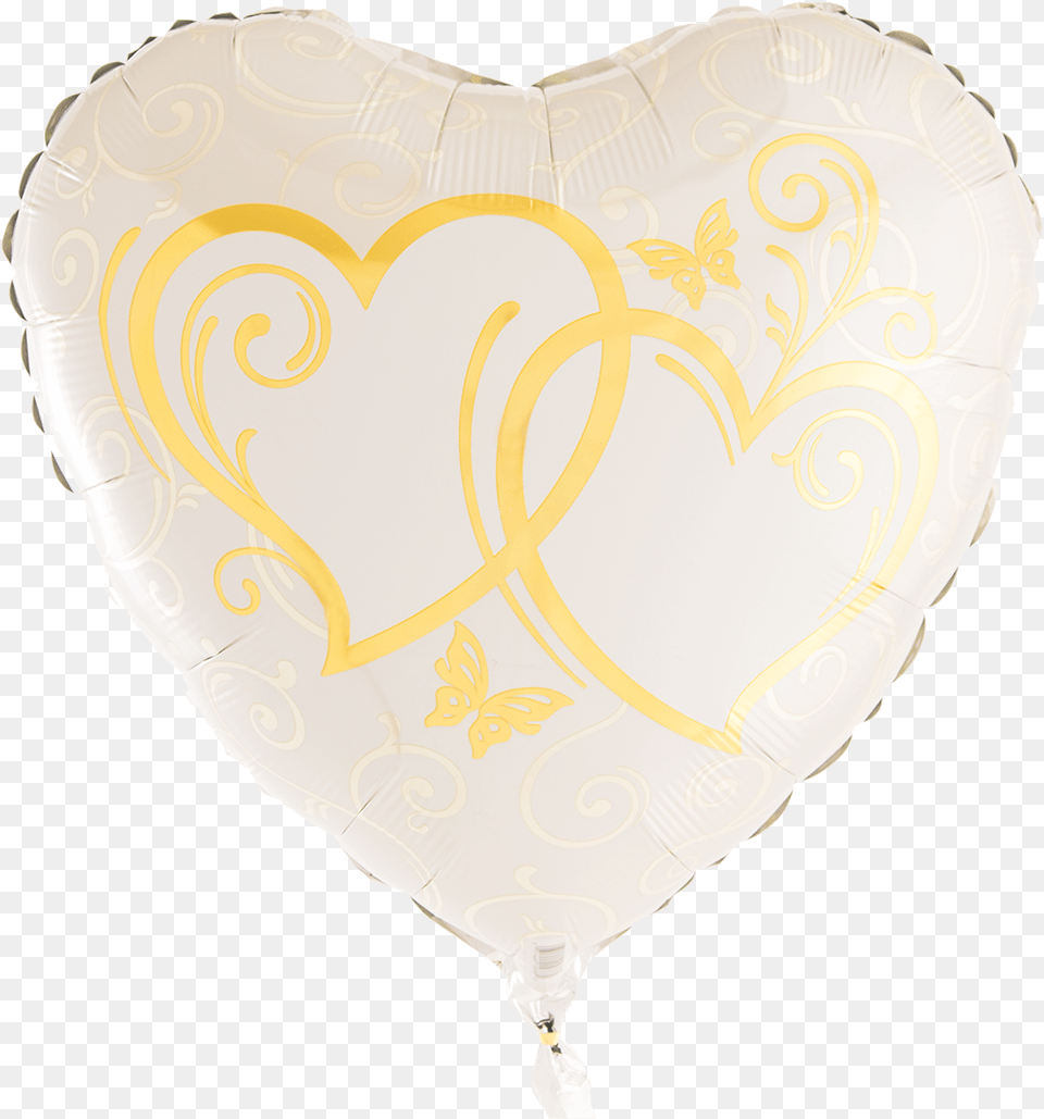 Entwined Gold Hearts Supershape Balloon Heart Free Png