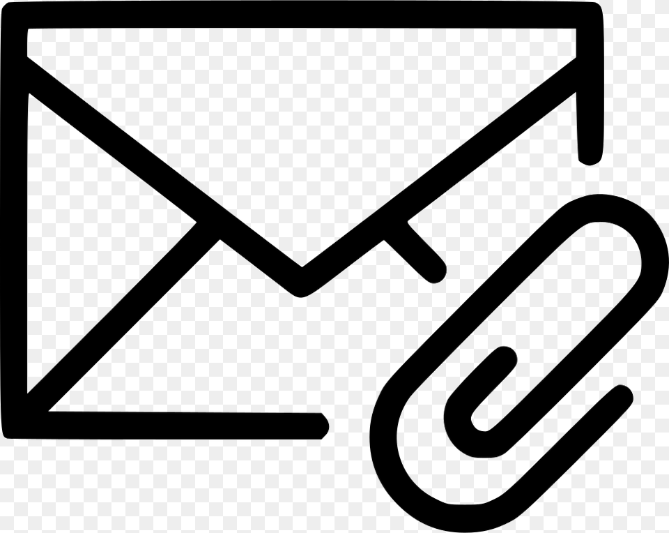 Envelope Attachment Paper Clip Mails Icon, Mail Free Transparent Png