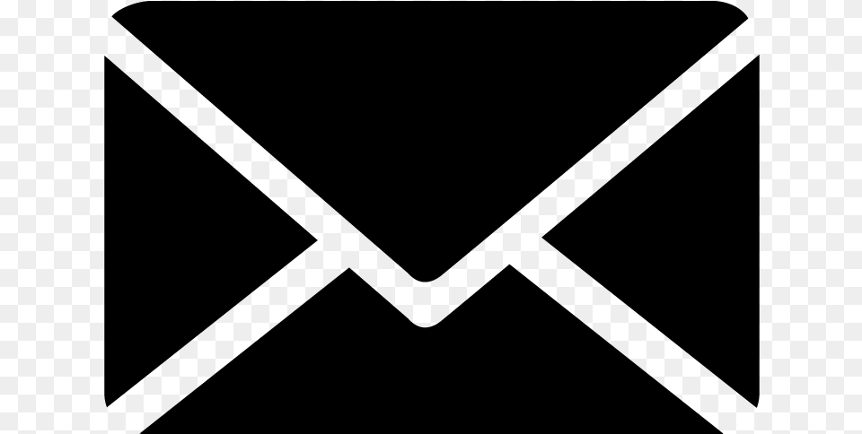 Envelope Clip Art Black And White Download Black Envelope Icon Background, Gray Png Image