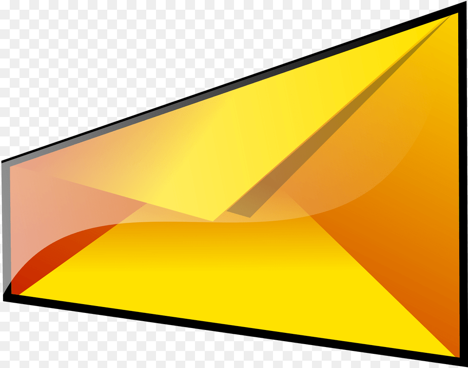 Envelope Clipart, Triangle Free Transparent Png