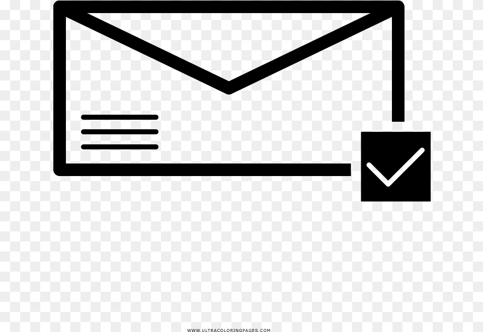 Envelope Coloring, Gray Free Transparent Png