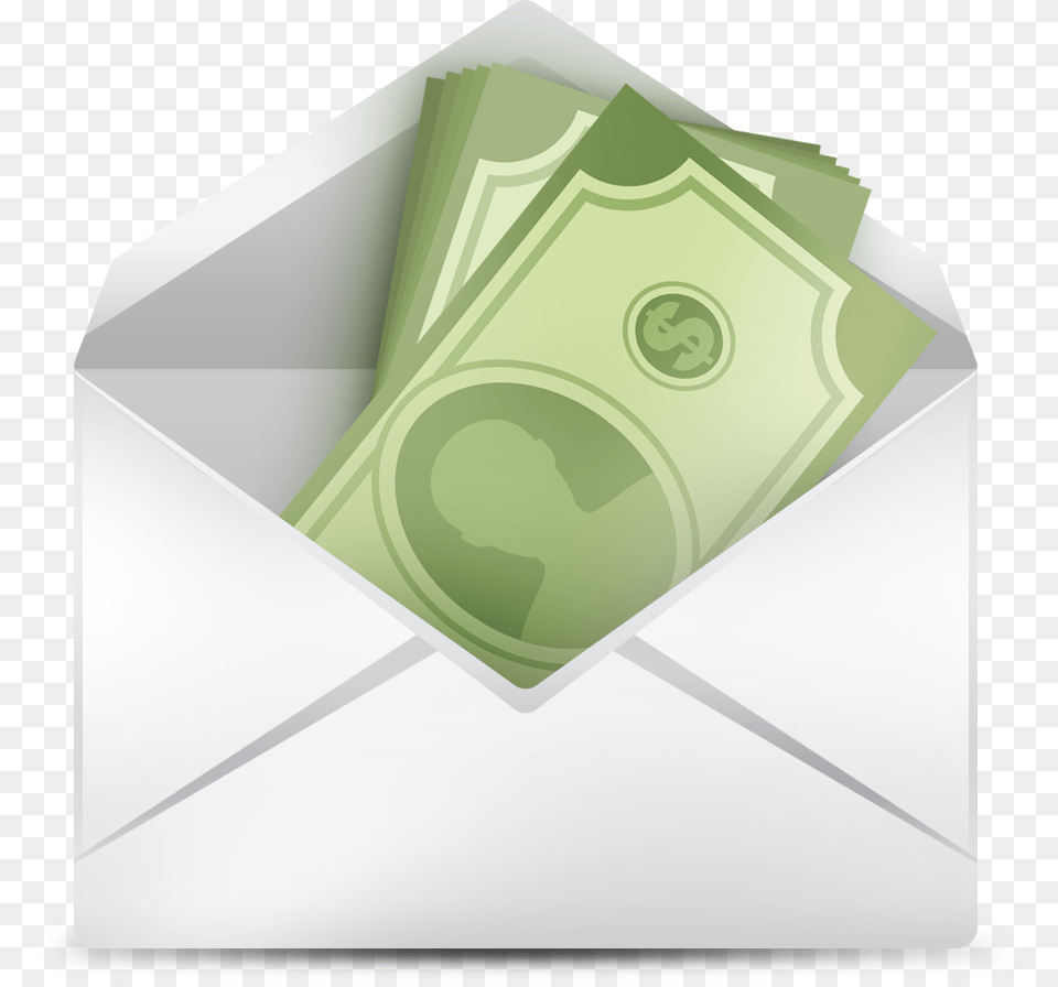 Envelope Com Dinheiro Sobre Dinero Clipart, Mail Free Png