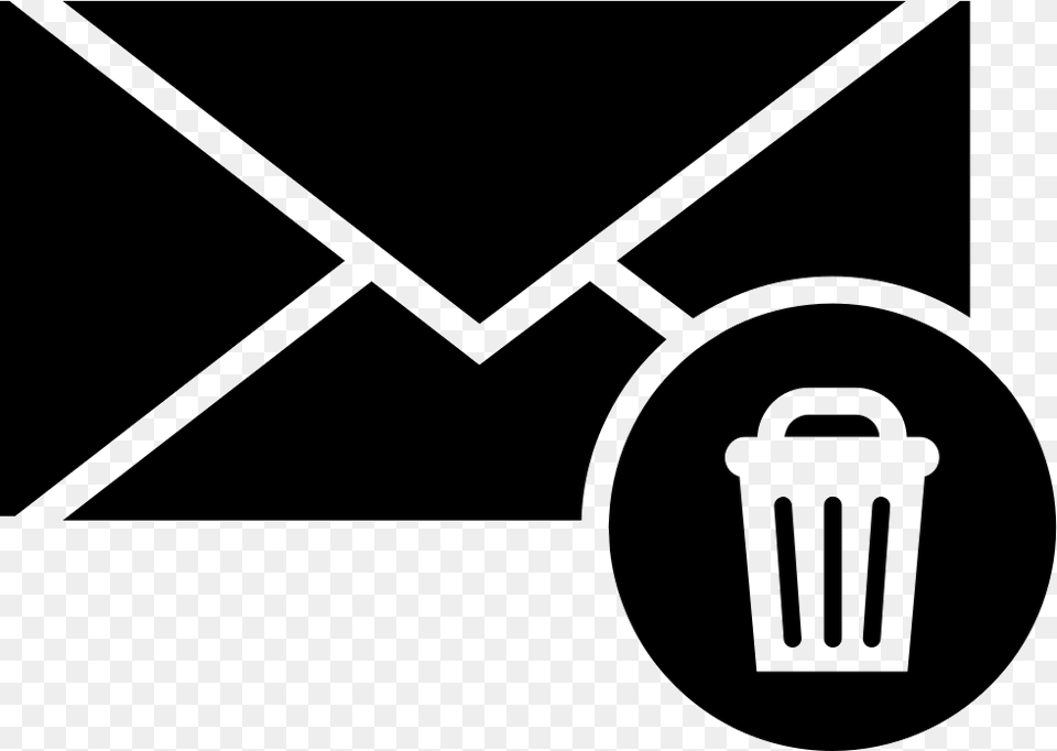 Envelope With A Recycle Bin Symbol Mail Glyph Free Transparent Png