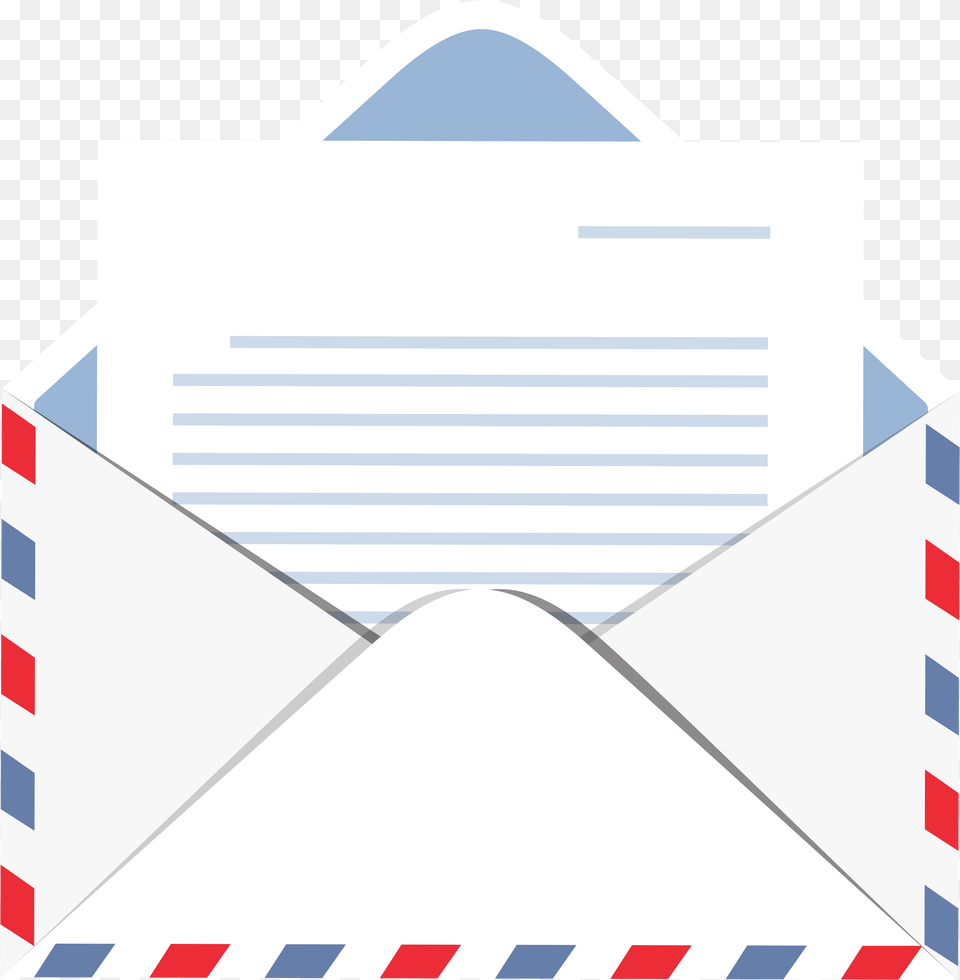 Envelope With Letter Transparent Clip Art Airmail, Mail Png Image