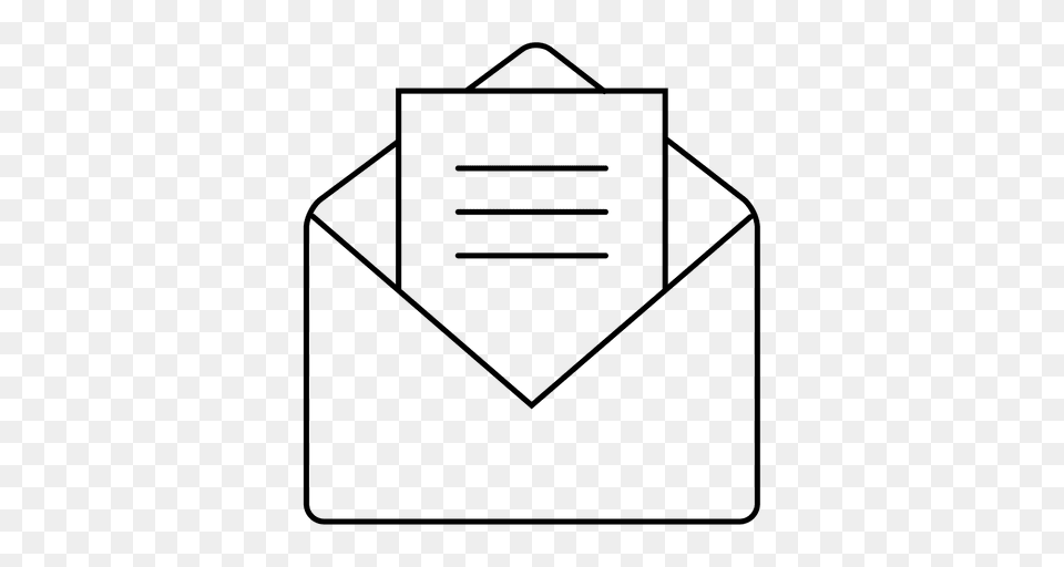 Envelope With Mail Icon Free Png