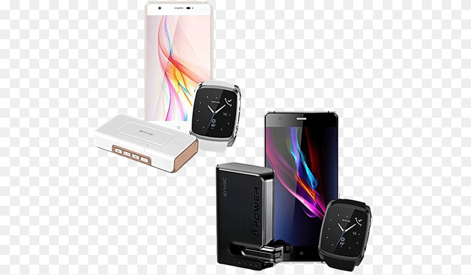 Envic Unlocked Android Phone U0026 Smartwatch Bundle Envic, Wristwatch, Arm, Body Part, Person Free Png Download