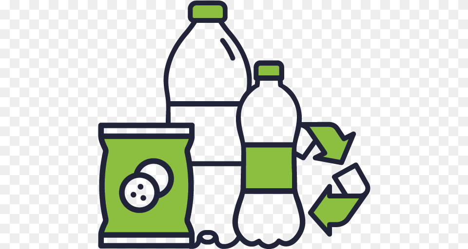 Environment Eco Reto, Bottle, Bulldozer, Machine, Recycling Symbol Free Transparent Png