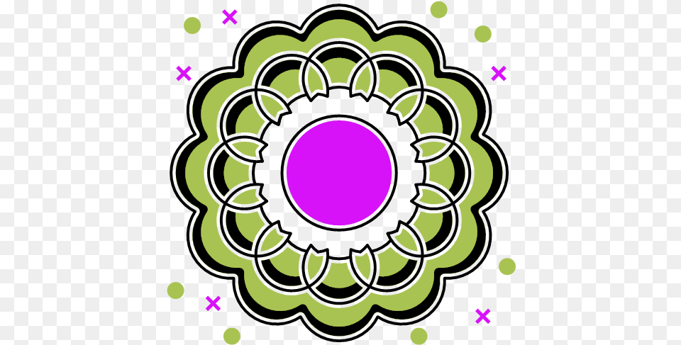Environmental Flower Green Leaves Shape, Graphics, Art, Purple, Pattern Free Png