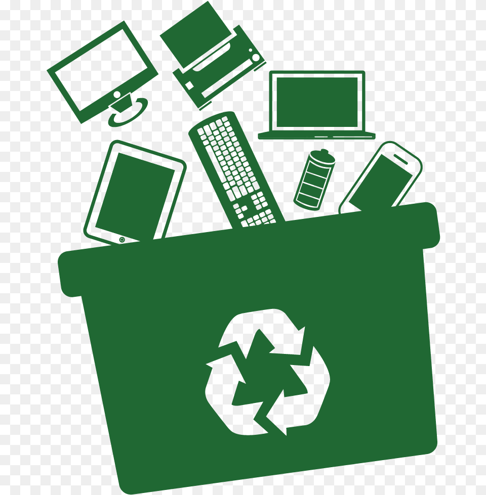 Environmental Issues On Emaze E Waste Recycling Icon, Recycling Symbol, Symbol Free Png