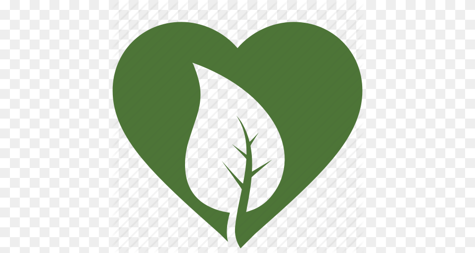 Environnement Green Heart Leaf Leaves Love Nature Icon, Clothing, Hat, Plant Png Image