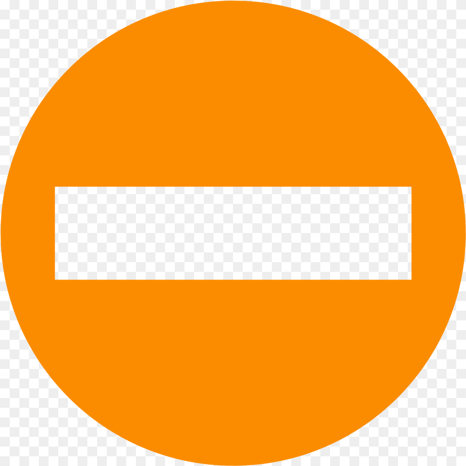 Eo Circle Orange No Orange No Entry Sign, Symbol, Astronomy, Moon, Nature Png Image