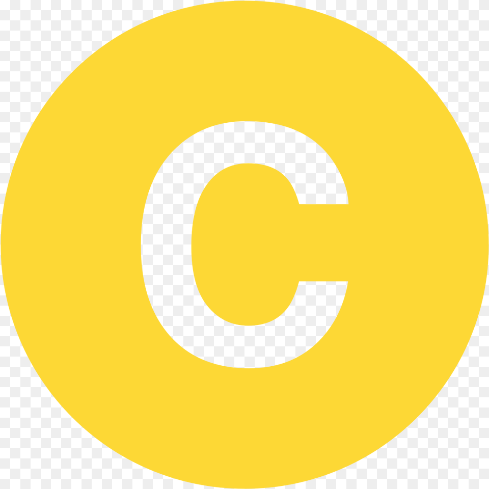 Eo Circle Yellow Letter C Letter Red Circle, Symbol, Number, Text, Disk Free Transparent Png