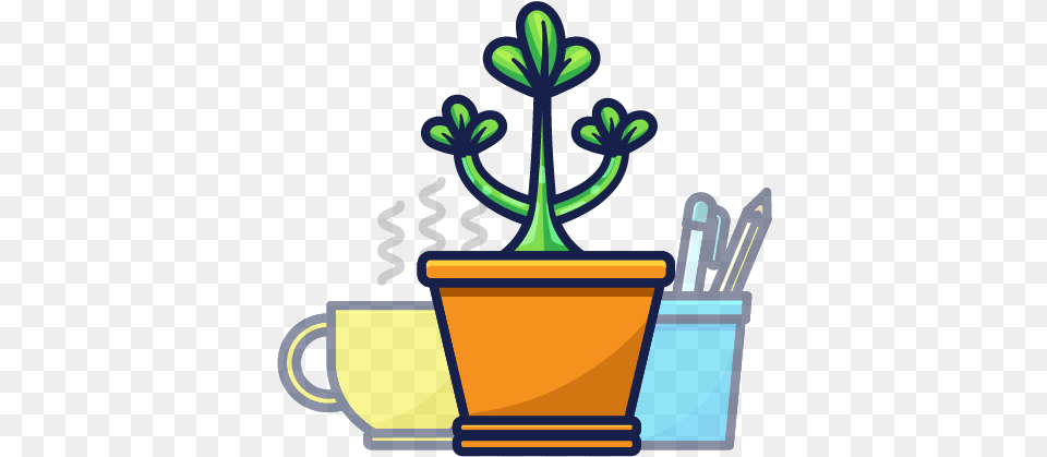 Eoy Infographic Emaildesign Officeplants Illustration, Plant, Potted Plant, Cup, Pottery Free Transparent Png