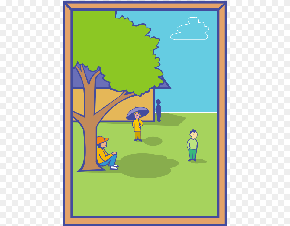 Epa Sunwise Clip Art Download Draw A Park Scene, Person, Grass, Plant, Cartoon Free Transparent Png