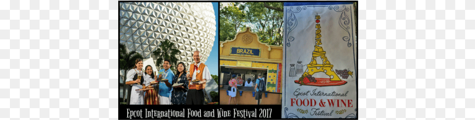 Epcot International Food And Wine Festival Disney World Epcot, Person, People, Art, Collage Free Png Download