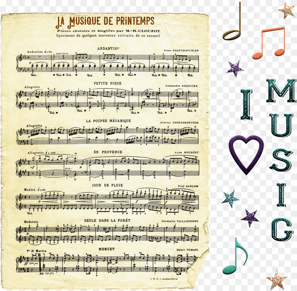 Ephemera Vintage Papers Music On Pixabay Sheet Music, Sheet Music, Person, Text Png Image
