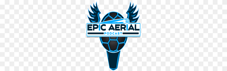 Epic Aerial The Premier Rocket League Podcast Listening, Logo, Emblem, Symbol, Light Free Png