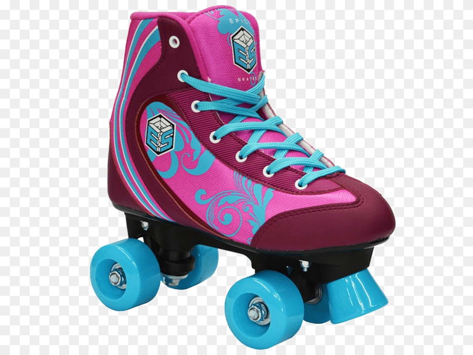 Epic Cotton Candy Kids Quad Roller Skates, Clothing, Footwear, Shoe Free Transparent Png