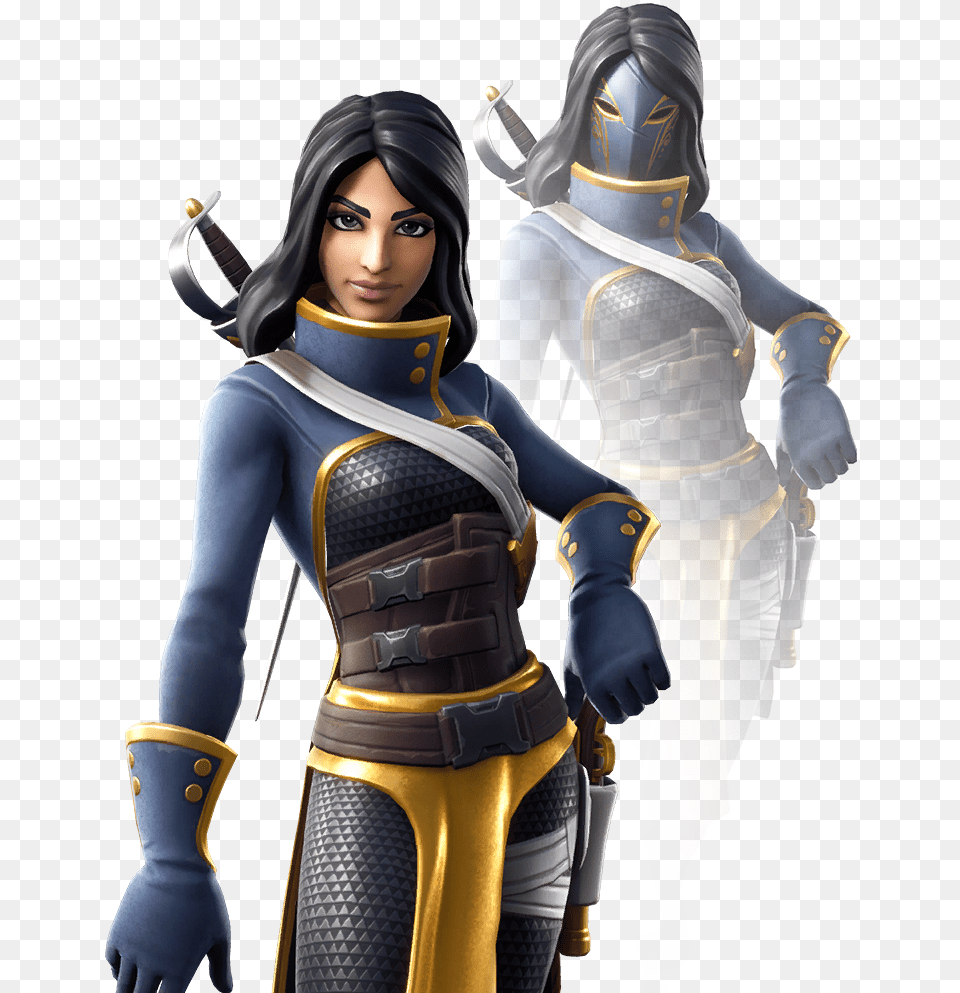 Epic Daring Duelist Outfit Masked Daring Duelist Fortnite, Adult, Female, Person, Woman Png