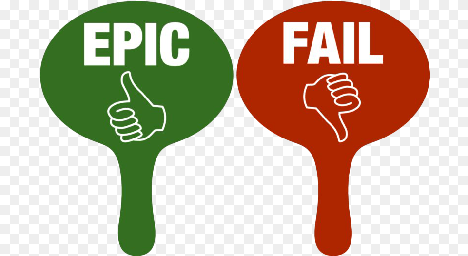 Epic Fail Epic Or Fail Paddles, Maraca, Musical Instrument, Racket, Ping Pong Free Transparent Png