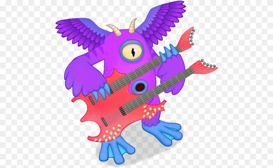 Epic Riff My Singing Monsters Epic Monsters, Purple, Guitar, Musical Instrument, Baby Free Png Download