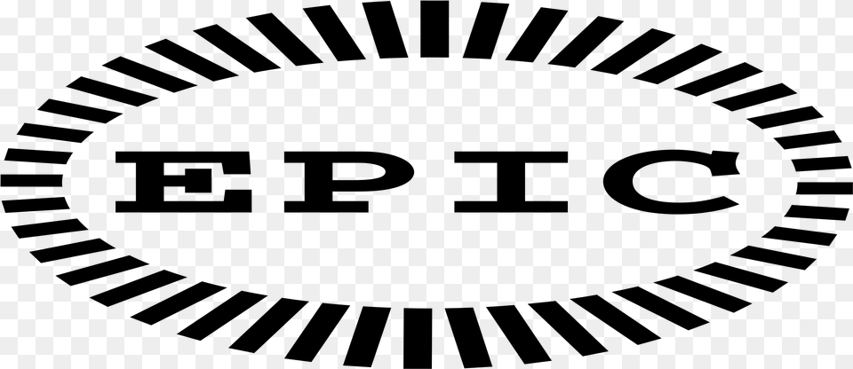 Epic Shine Records Logo Epic Label Logo, Gray Free Transparent Png