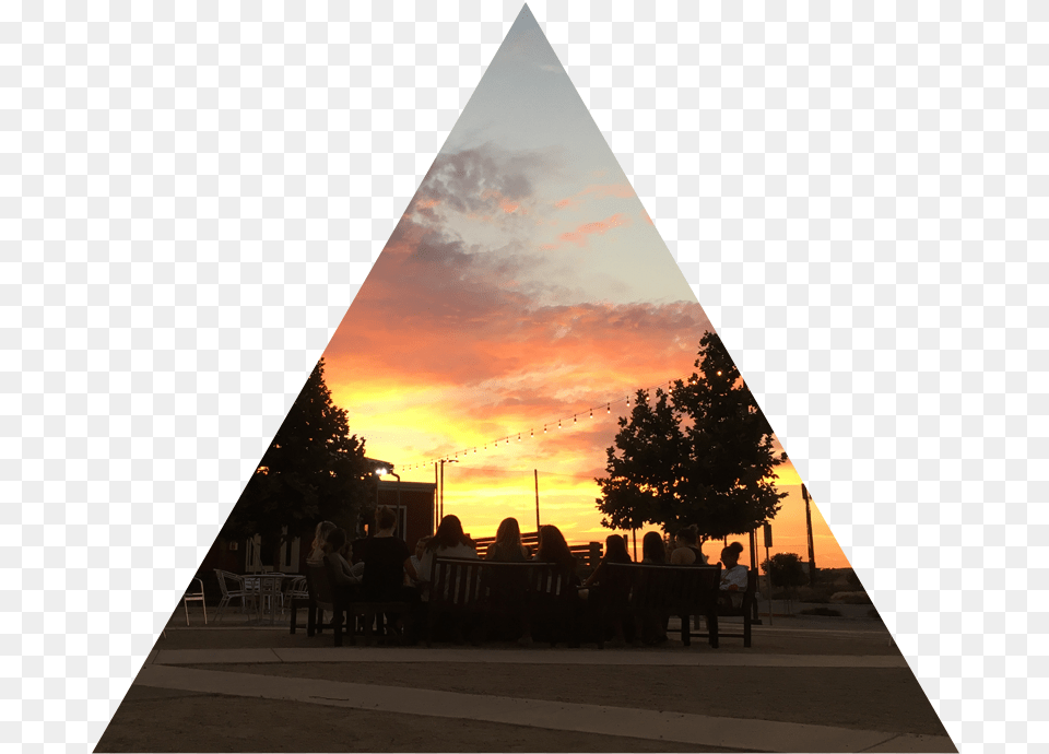 Epic Web Small Group Sunset, Triangle, Nature, Outdoors, Sunlight Png Image