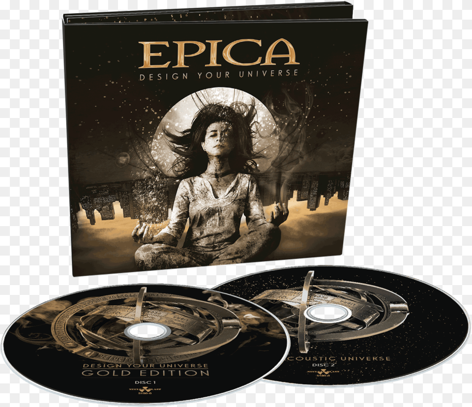 Epica Design Your Universe Gold Edition, Person, Disk, Dvd, Face Png