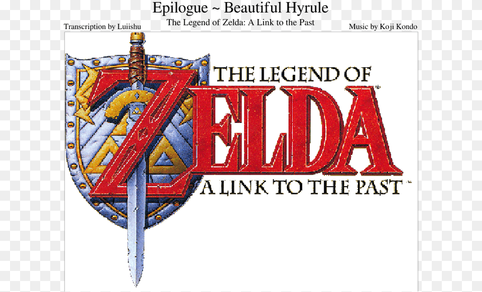 Epilogue Beautiful Hyrule Zelda Link39s Awakening Logo, Sword, Weapon, Armor, Shield Png Image