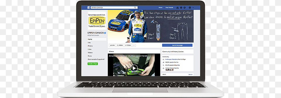 Epipen Canada Consumer Facebook, Electronics, Laptop, Pc, Computer Free Png