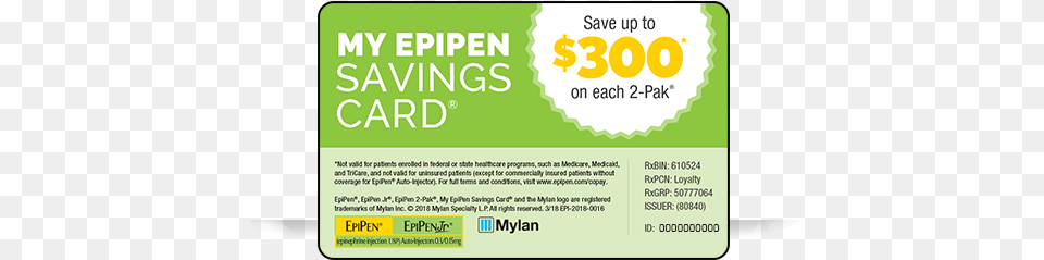 Epipen Card 2018 Howtoviews Co Epipen Saving Card 2018, Text Png