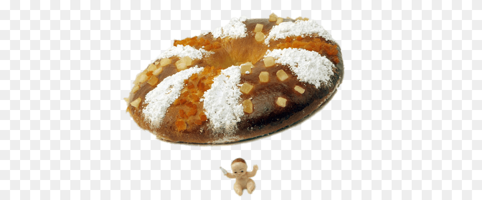 Epiphany Cake Rosca De Reyes, Baby, Person, Bread, Food Png Image