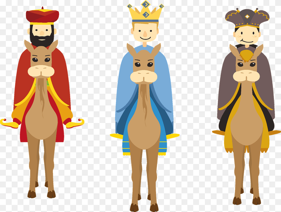 Epiphany Three Wise Men Clipart, Person, Face, Head Png Image