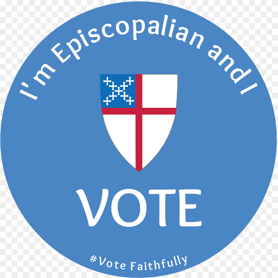 Episcopal Church Vote Faithfully, Logo, Badge, Symbol, Disk Free Transparent Png