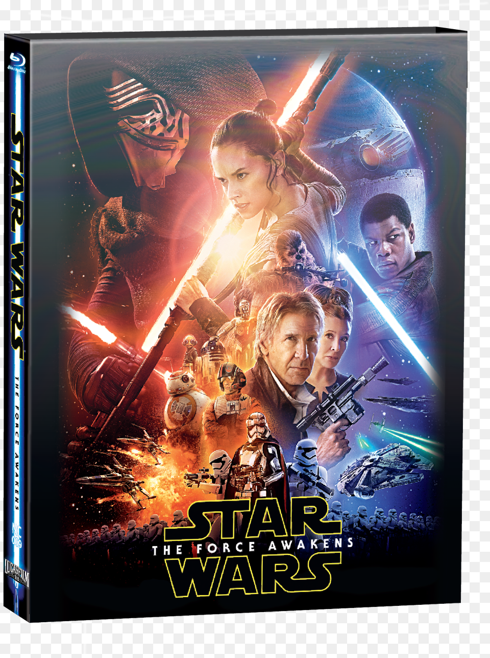 Episode Vii Star Wars Episode 7 The Force Awakens Blu Ray, Adult, Poster, Person, Woman Free Transparent Png